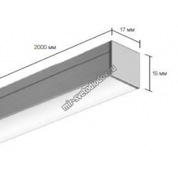Врезной алюминиевый профиль для светодиодных лент LD profile – 43, 93979